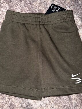 Nike Kids Olive Green Athletic Shorts